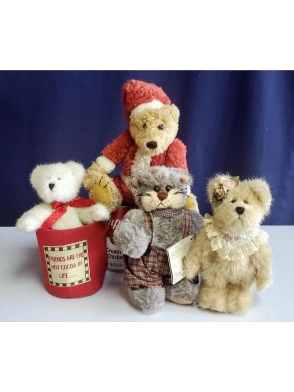 GANZ & BOYDS Cottage Collectibles Stuffed Animal Plush Bears Set Lot
